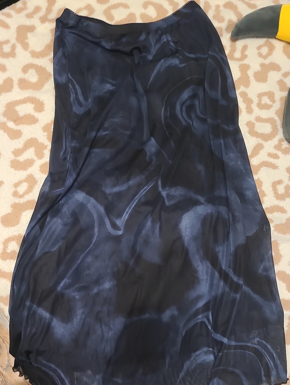 Maxi Skirt With Lettuce Trim